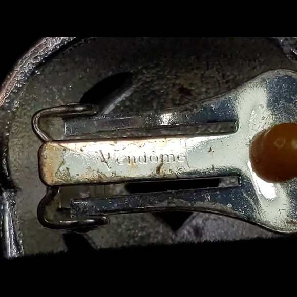 👯♀️Host Pick⚡️Vintage Vendome Silver Tone-Blue Earrings - Picture 4 of 4